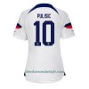 Camiseta de fútbol Estados Unidos Christian Pulisic 10 Primera Equipación Mundial 2022 - Mujer